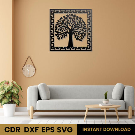 Cuadro Decorativo Árbol de la vida SVG