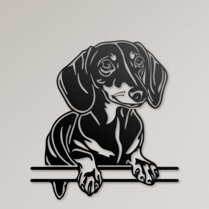 Perro Dachshund en Archivo Digital para Corte Láser