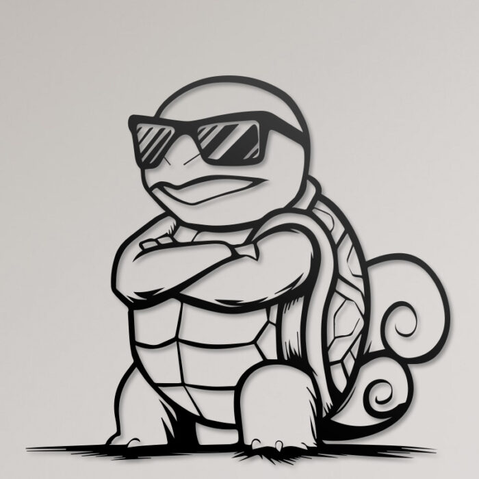 Squirtle de Pokemon en Archivo Digital para Corte Láser