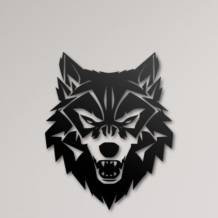 Lobo en Archivo Digital para Corte Láser