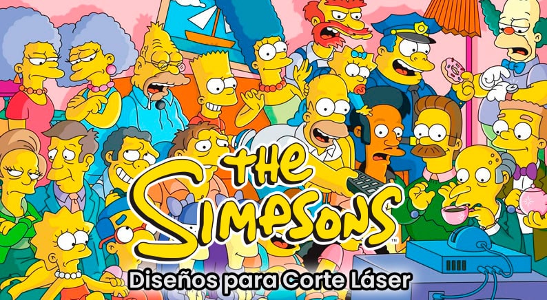 Vectores de Los Simpson para Corte Láser