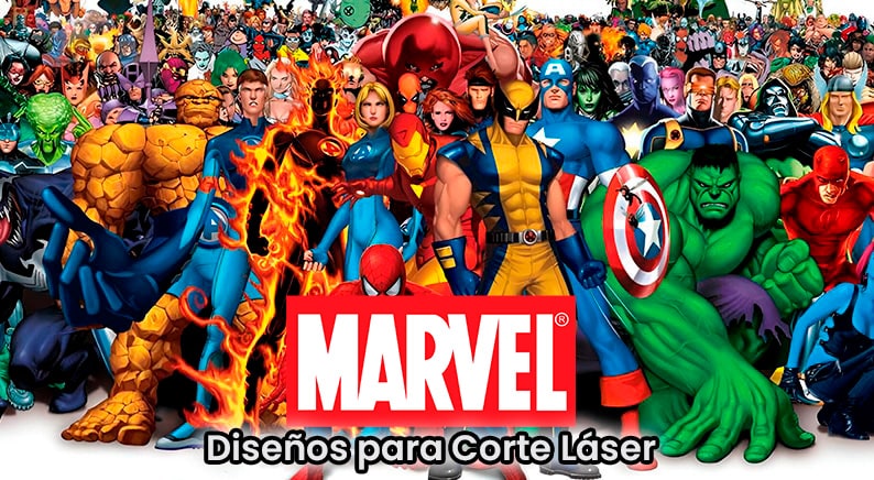 Vectores de Marvel para Corte Láser