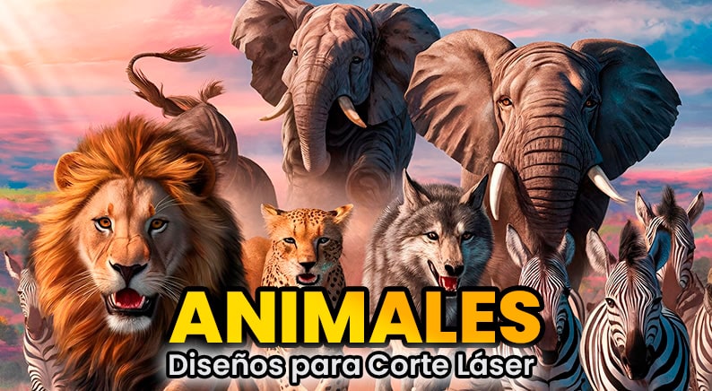 Vectores de Animales para Corte Láser