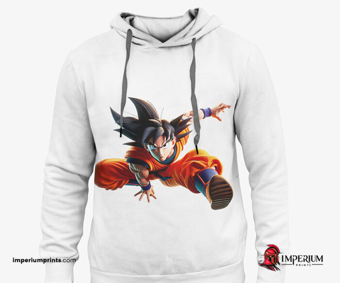 Salto de Goku en 3D para Sublimación Sudadera