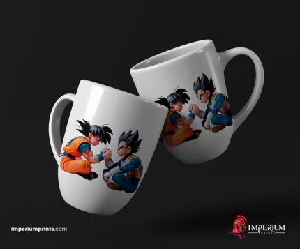 Goku y Vegeta Vencidas 3D para Sublimación