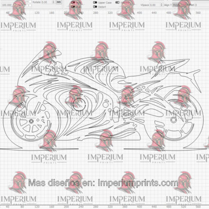 Vector de Motocicleta Deportiva en Archivo Digital para corte láser