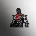 Vector de Scorpion Mortal Kombat en Archivo Digital para Corte Láser