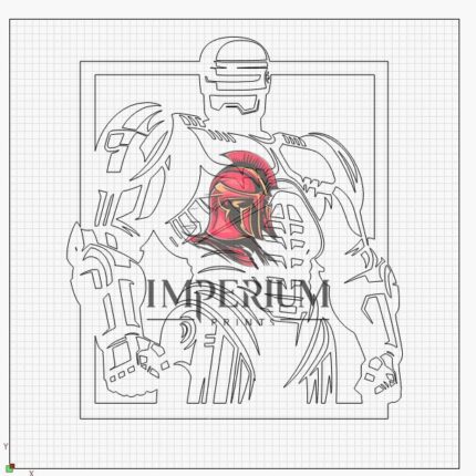 Vector de Robocop en Archivo Digital para corte láser e Impresión