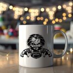 vector chucky taza