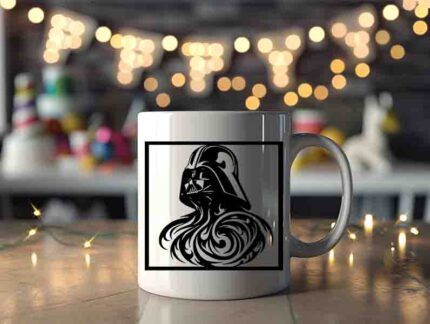 Vector de Dark Vader en Archivo Digital para corte láser e Impresión en DXF