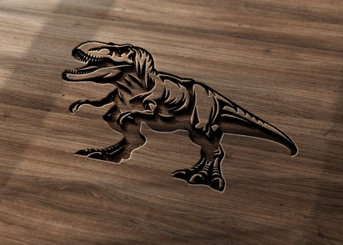 Vector de Feroz T rex en Archivo Digital para corte láser e Impresión en DXF