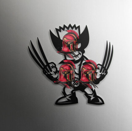 Vector Bart Wolverine en Archivo digital SVG para sublimacion AI