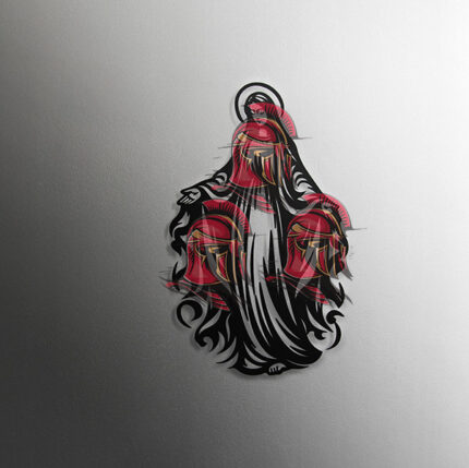 Vector de Virgen Maria en Archivo digital SVG para sublimacion AI