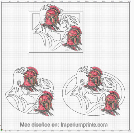 Vector de Pareja Enamorada en Archivo Digital para corte láser e Impresión en DXF