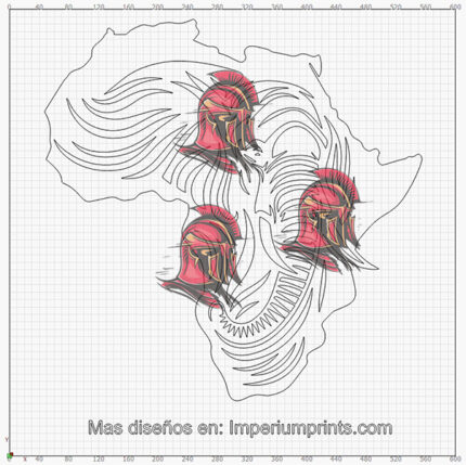 Vector de Elefante Africano en Archivo Digital para corte láser e Impresión en DXF